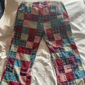 Aerie Women’s XL vintage 90’s/Y2K wide leg patchwork pants. 100% cotton.